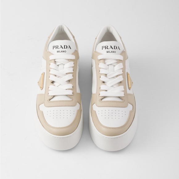 Prada Downtown Bold Leather sneakers - Picture 1 of 10
